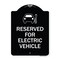 Signmission Reserved for Electric Vehicle W/ Graphic Heavy-Gauge Aluminum Sign, 24" x 18", BW-1824-23209 A-DES-BW-1824-23209 - alternate 1